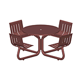 CAD Drawings Petersen Manufacturing Company, Inc. LTRND Steel Table